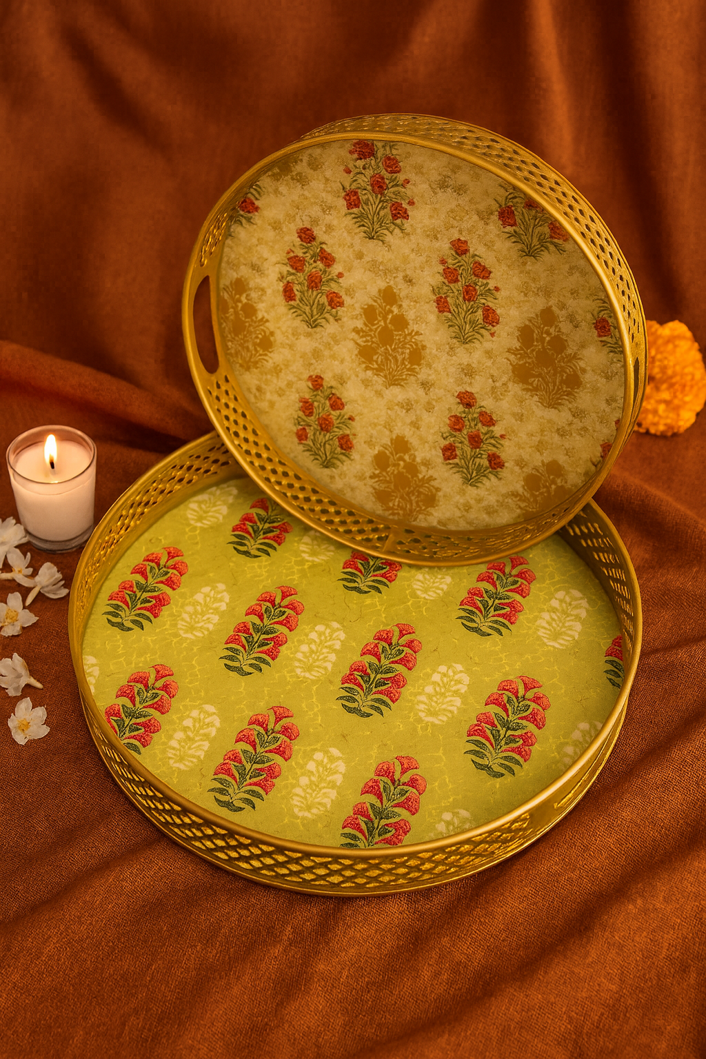 Metal Tray Large - Round