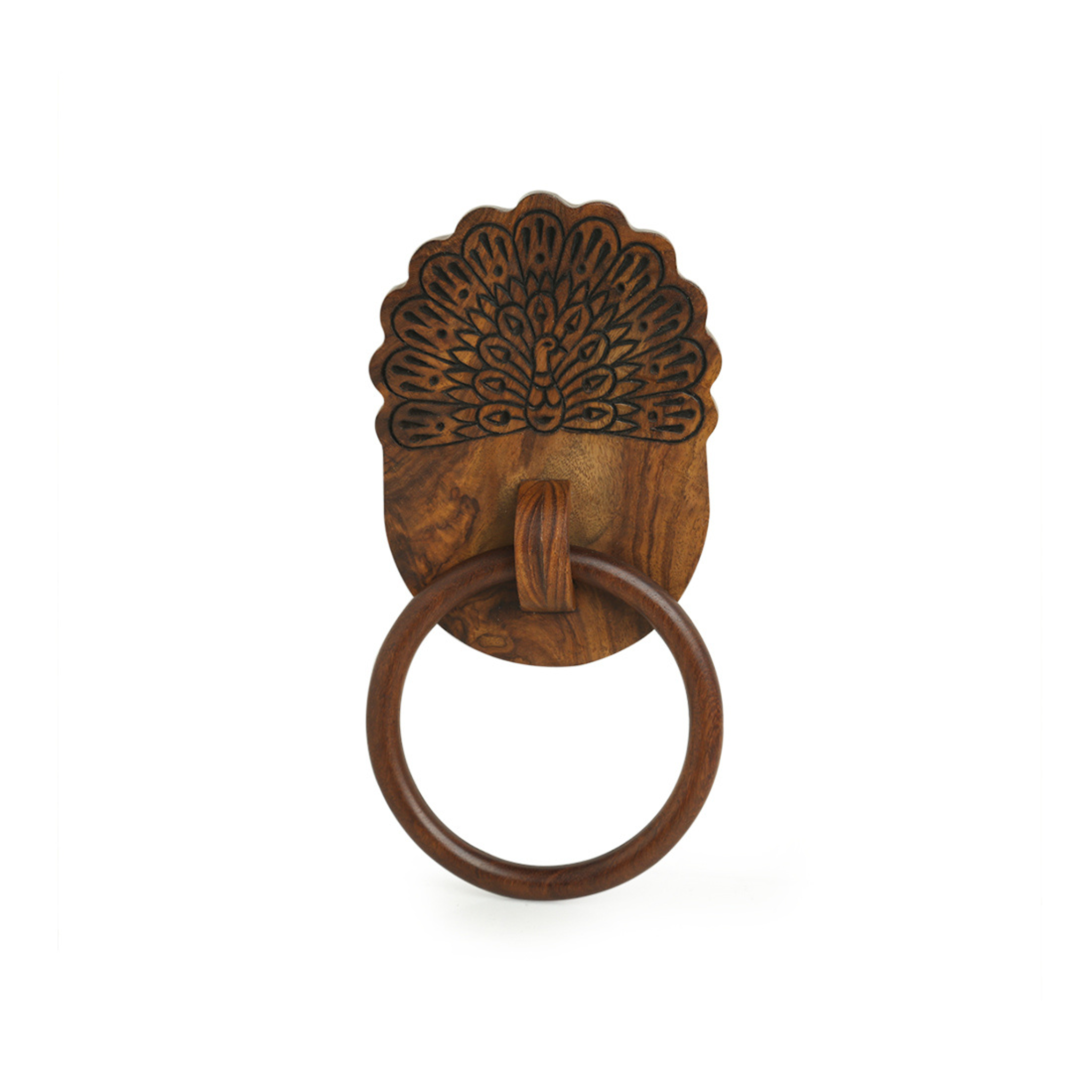 Hand-carved Towel Ring