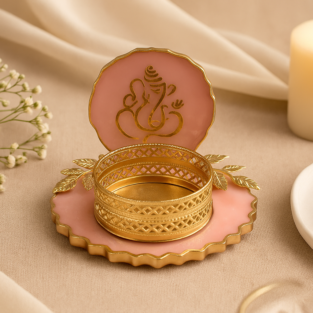 Diya / T-Light Holder / Coin Platter - Ganesha