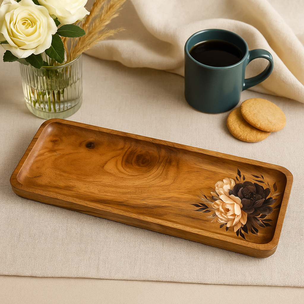 Printed Wooden Platter - Rectangle