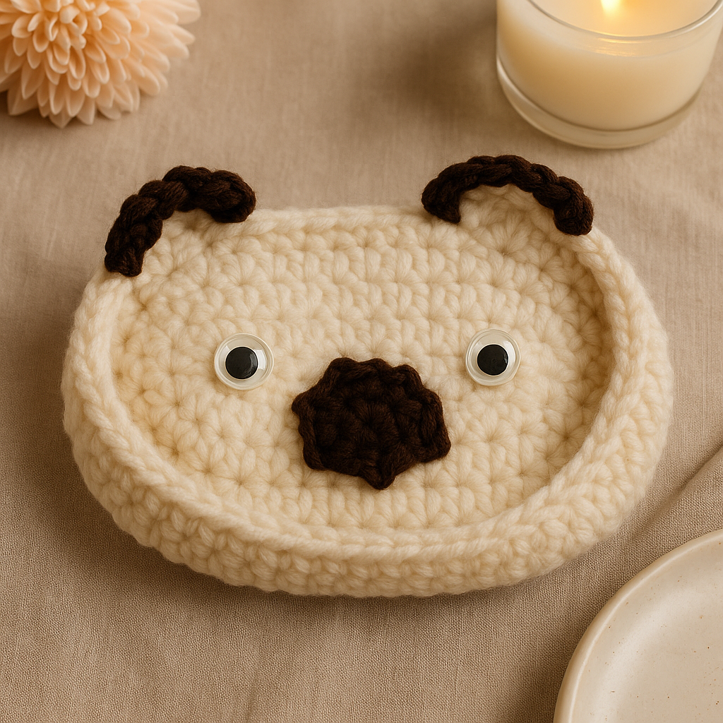 Crochet Bedside Holder (Specs, Jewellery, Medicine, Cup)