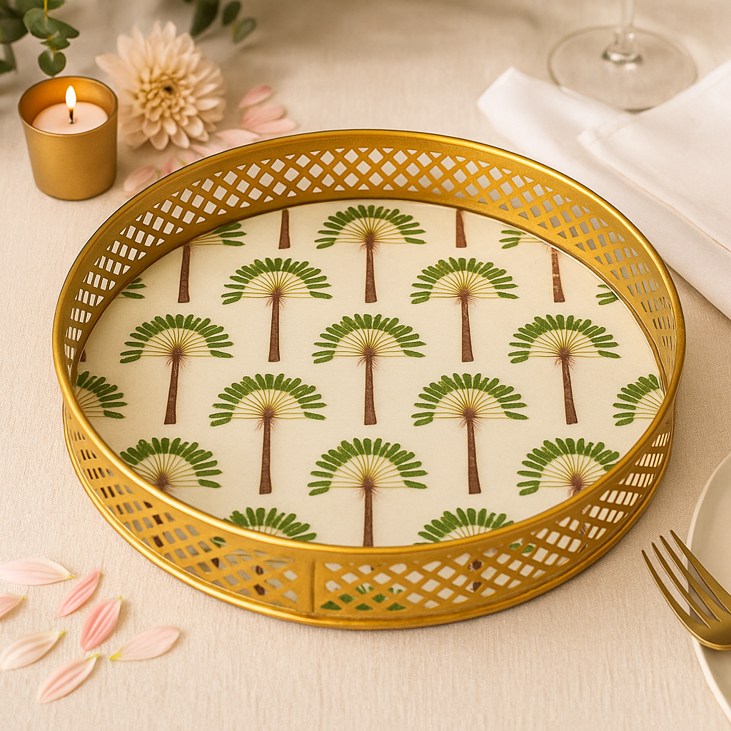 Metal Tray Small - Round