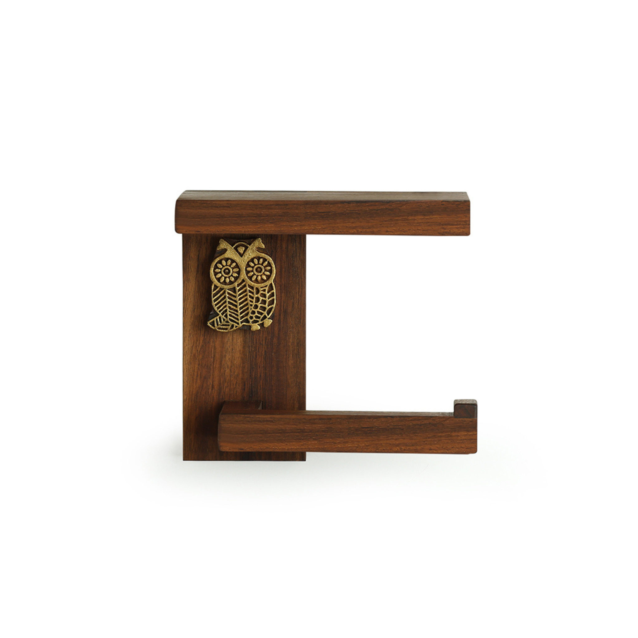 Hand-carved Bath Tissue Roll dispenser