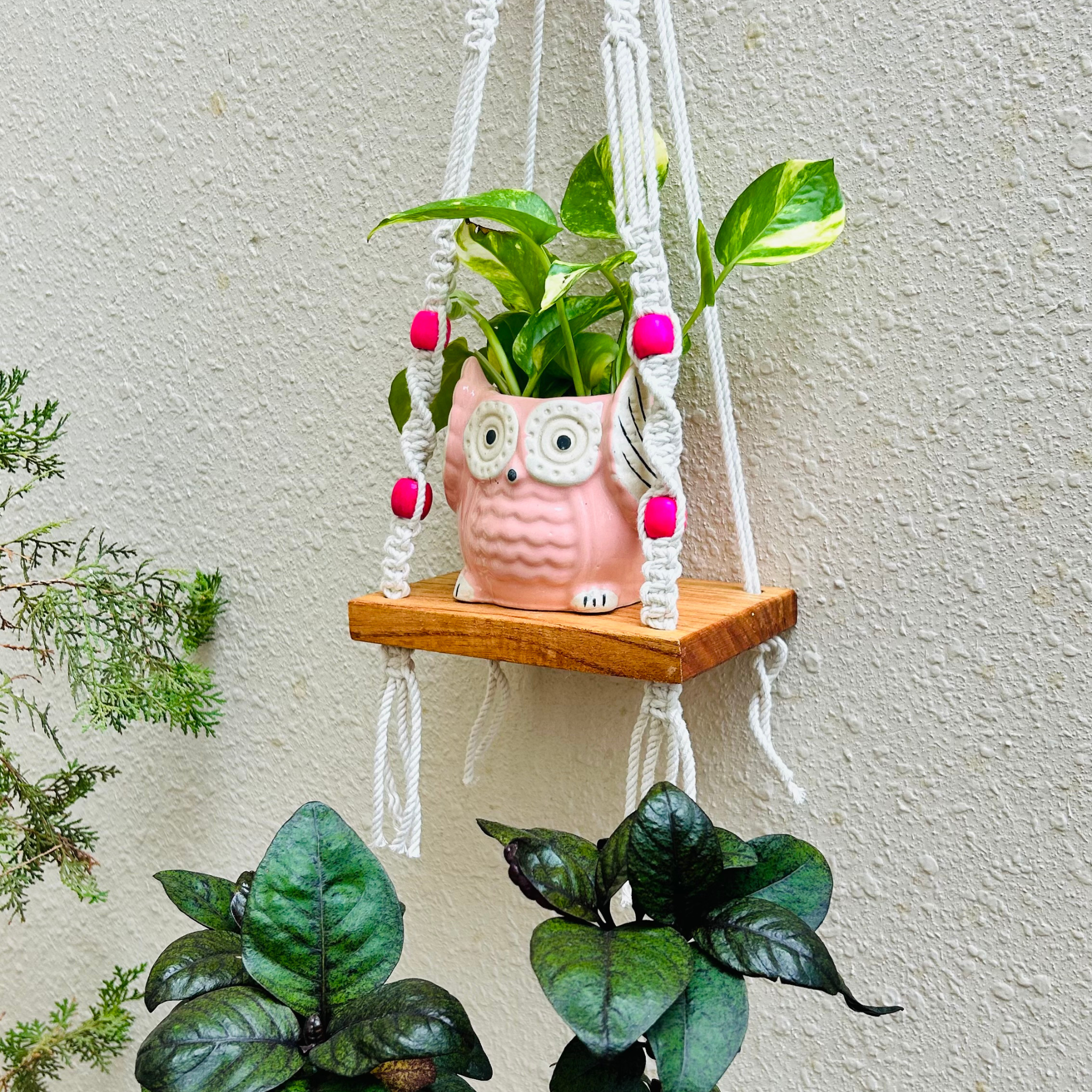 Braided mini shelf