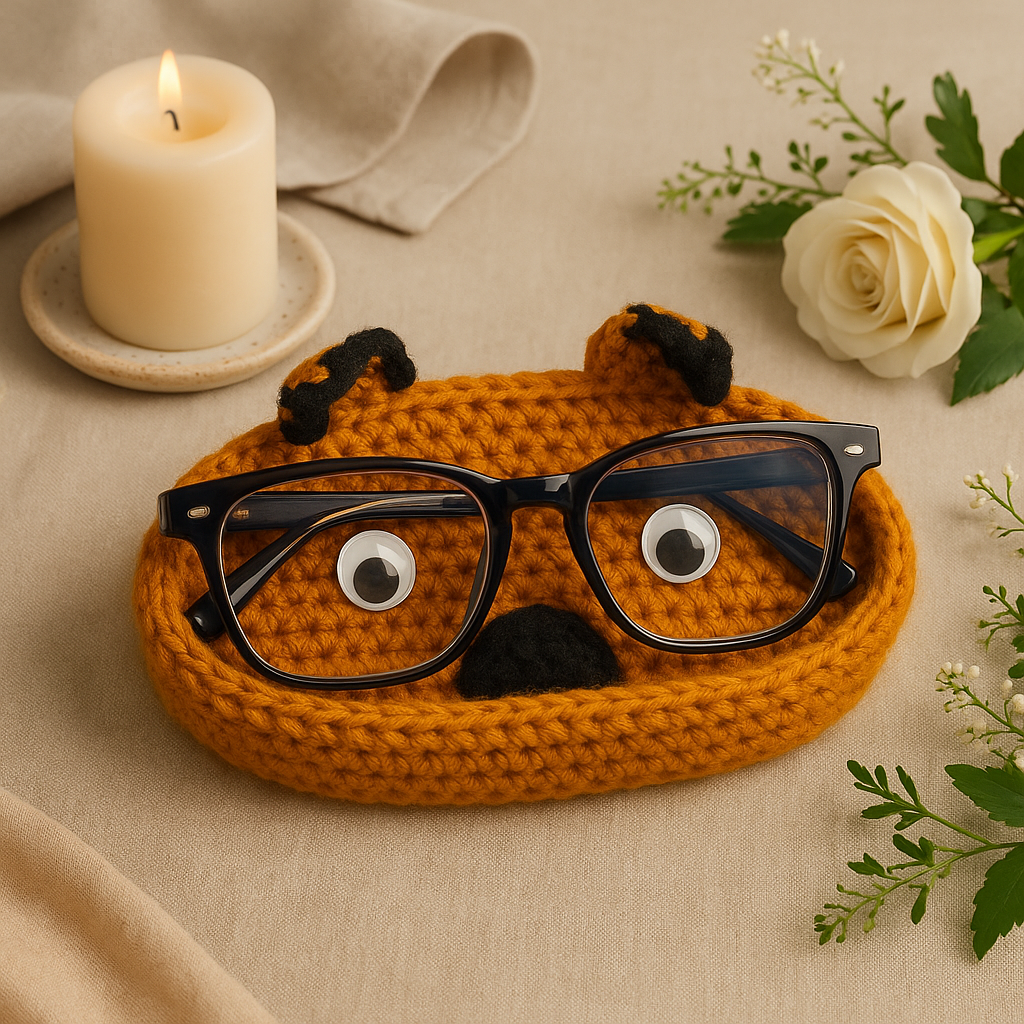 Crochet Bedside Holder (Specs, Jewellery, Medicine, Cup)