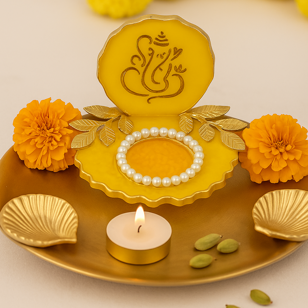 Diya / T-Light Holder / Coin Platter - Ganesha
