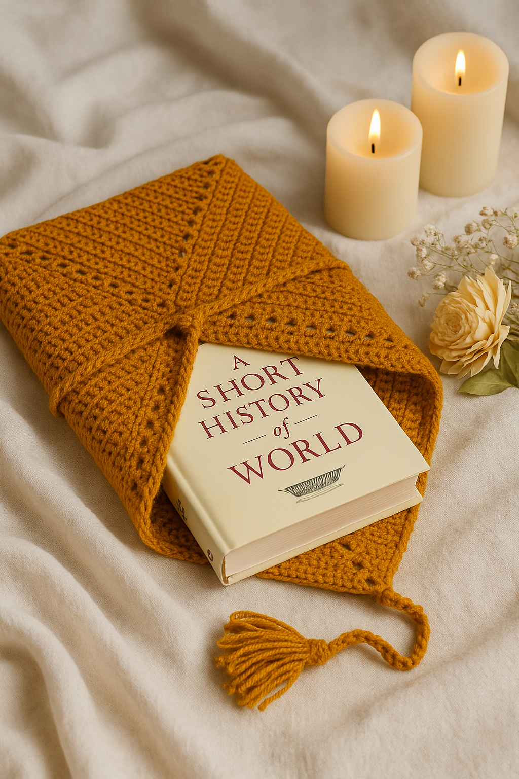 Crochet Book Cover