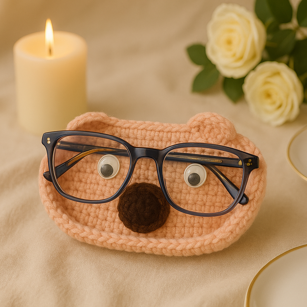 Crochet Bedside Holder (Specs, Jewellery, Medicine, Cup)