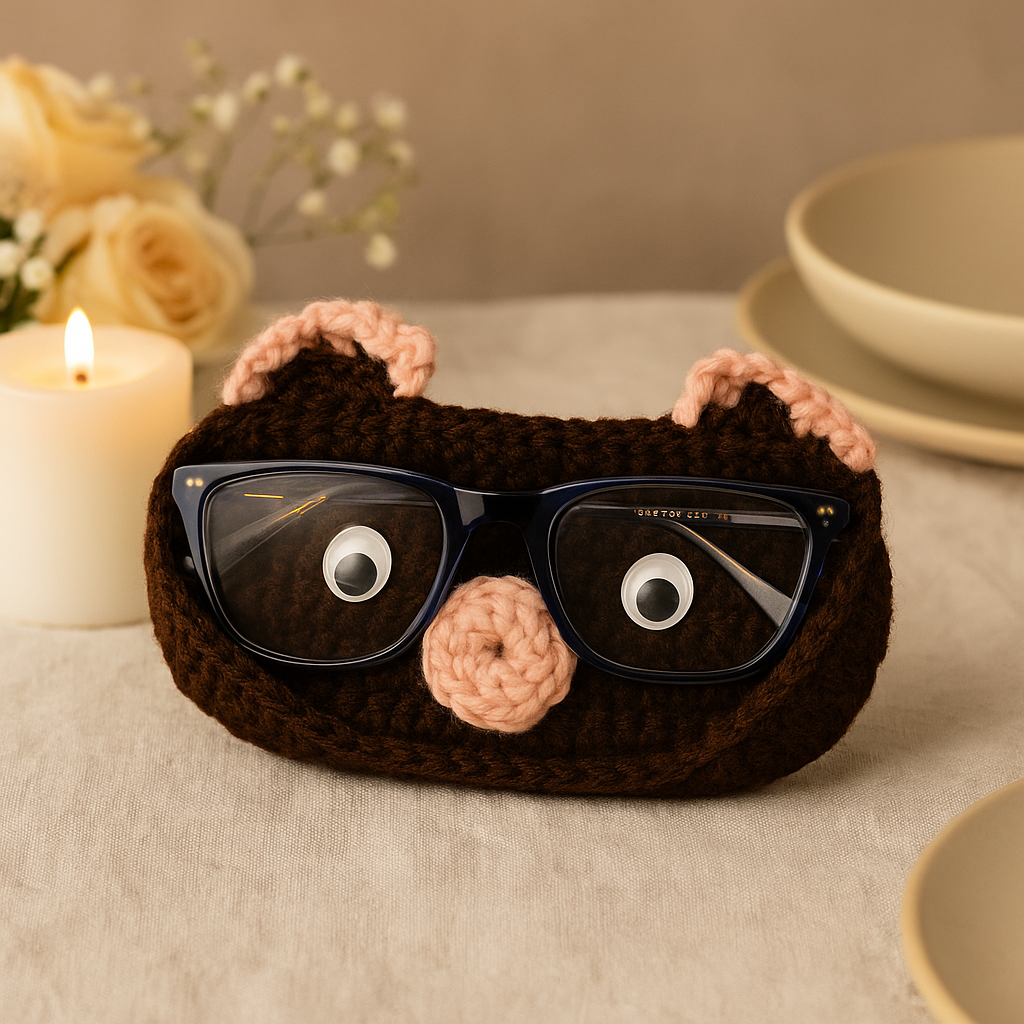 Crochet Bedside Holder (Specs, Jewellery, Medicine, Cup)