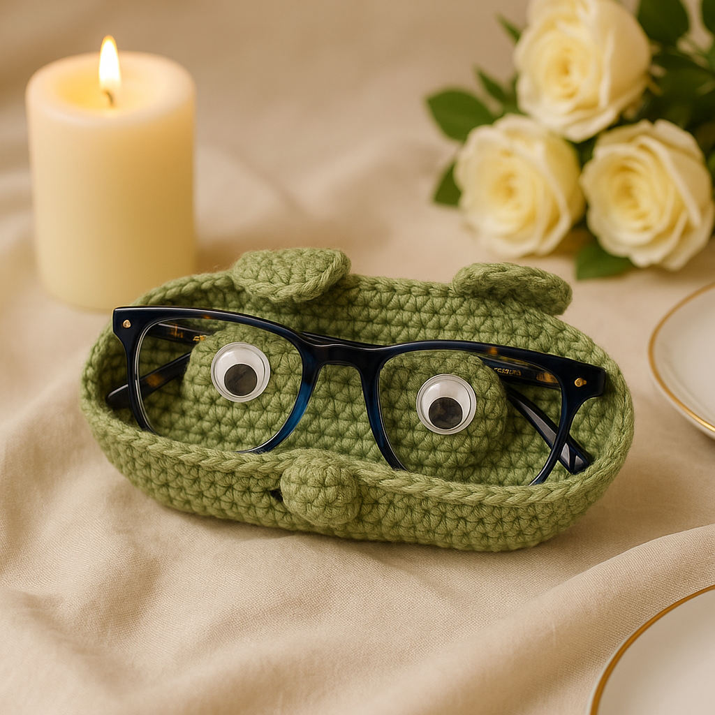 Crochet Bedside Holder (Specs, Jewellery, Medicine, Cup)