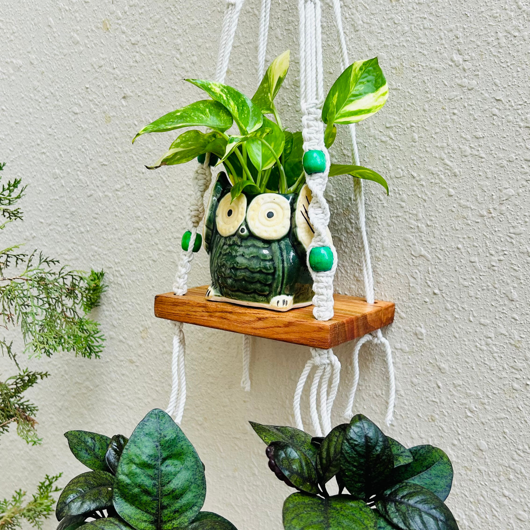 Braided mini shelf