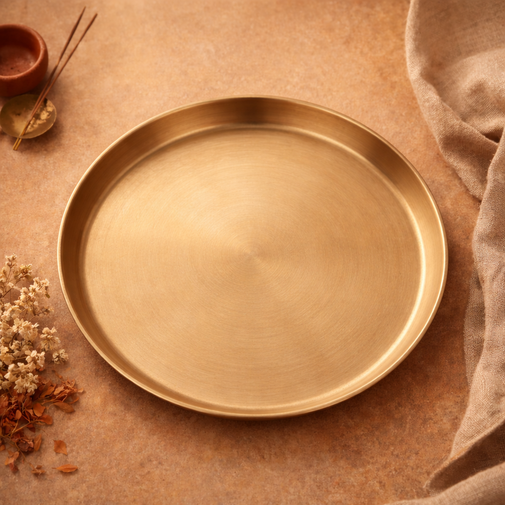 Kansa(Bronze) Dinner Thali 10.5"