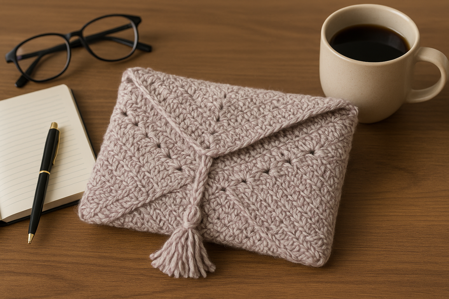 Crochet Book Cover