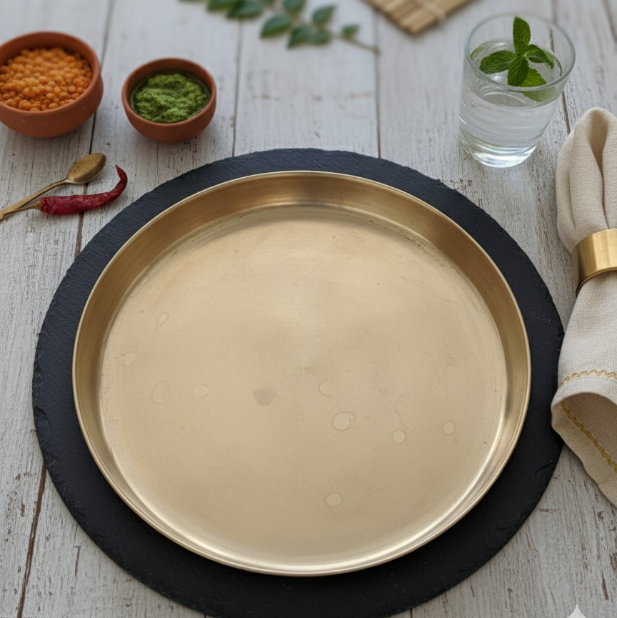 Kansa(Bronze) Dinner Thali 10.5"