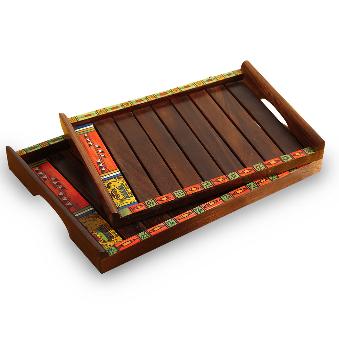 Tray - Brushed with Madhubani
