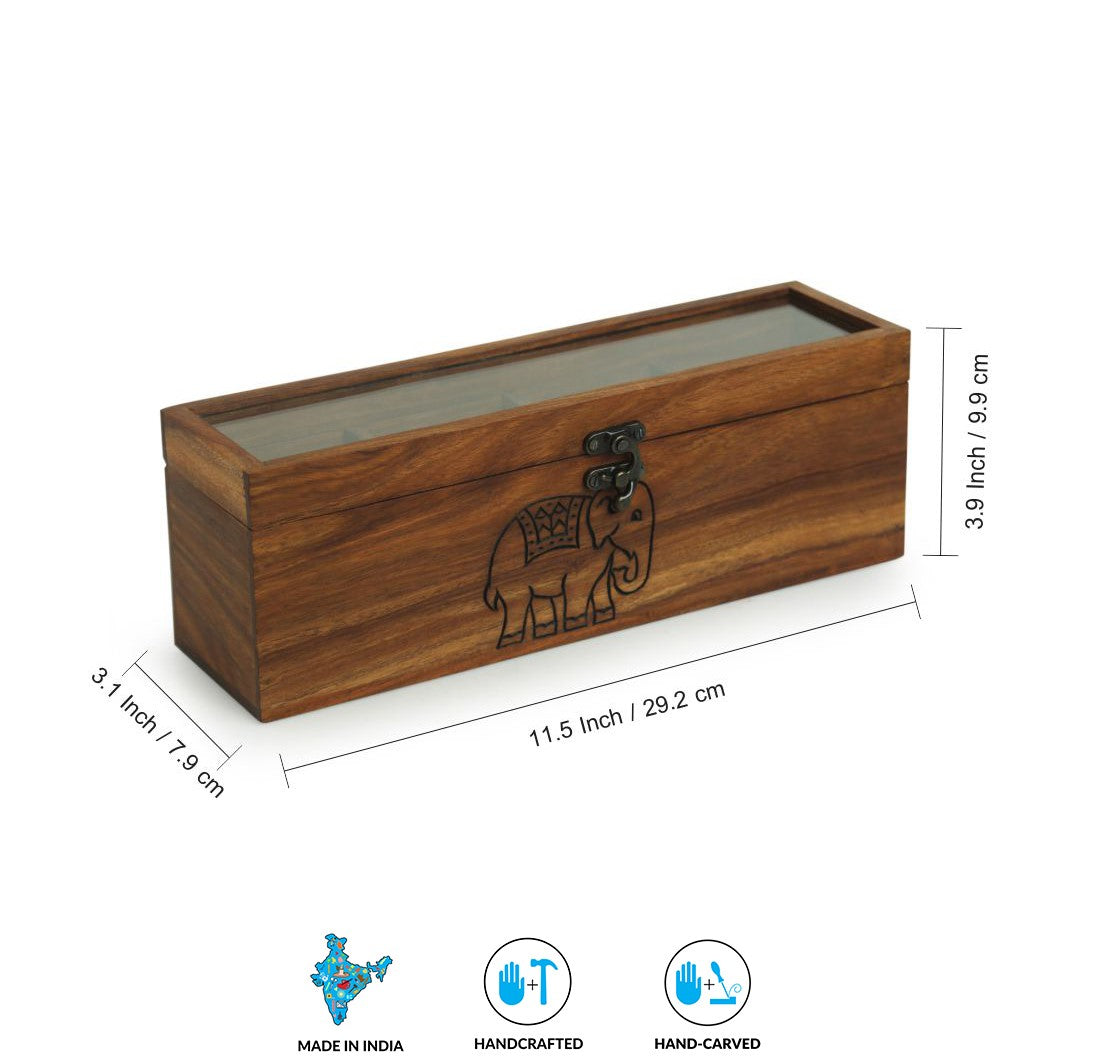 Handcarved Multi Utility Stand - Elephant