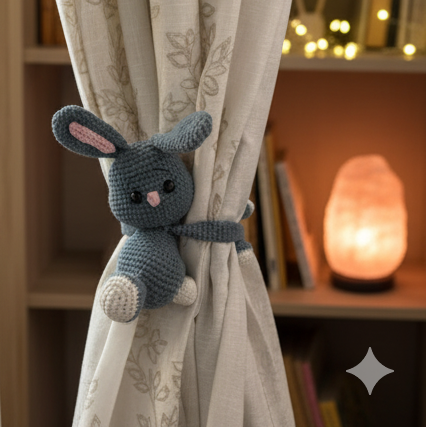 Crochet Friend - Curtain Tie Bunny