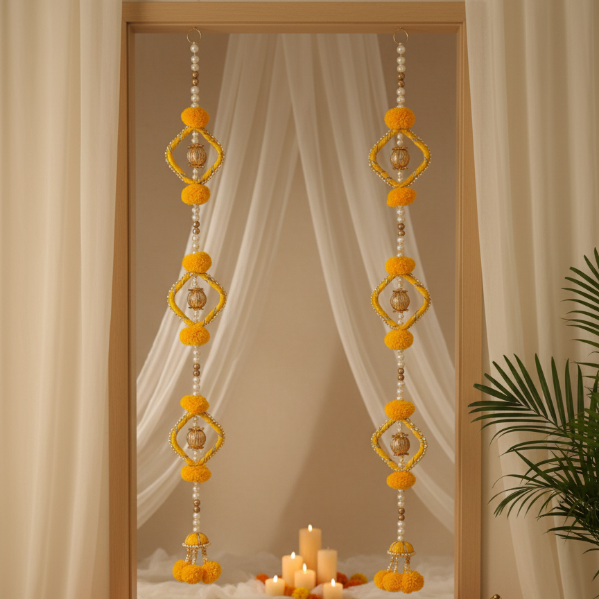 Pom Pom Hanging (Yellow)