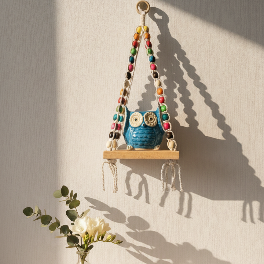 Colorful Beaded mini shelf