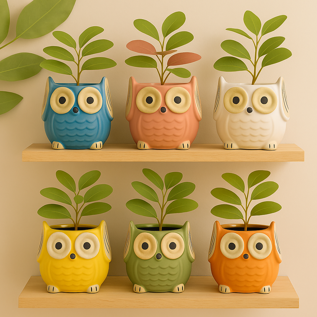 Owl planter