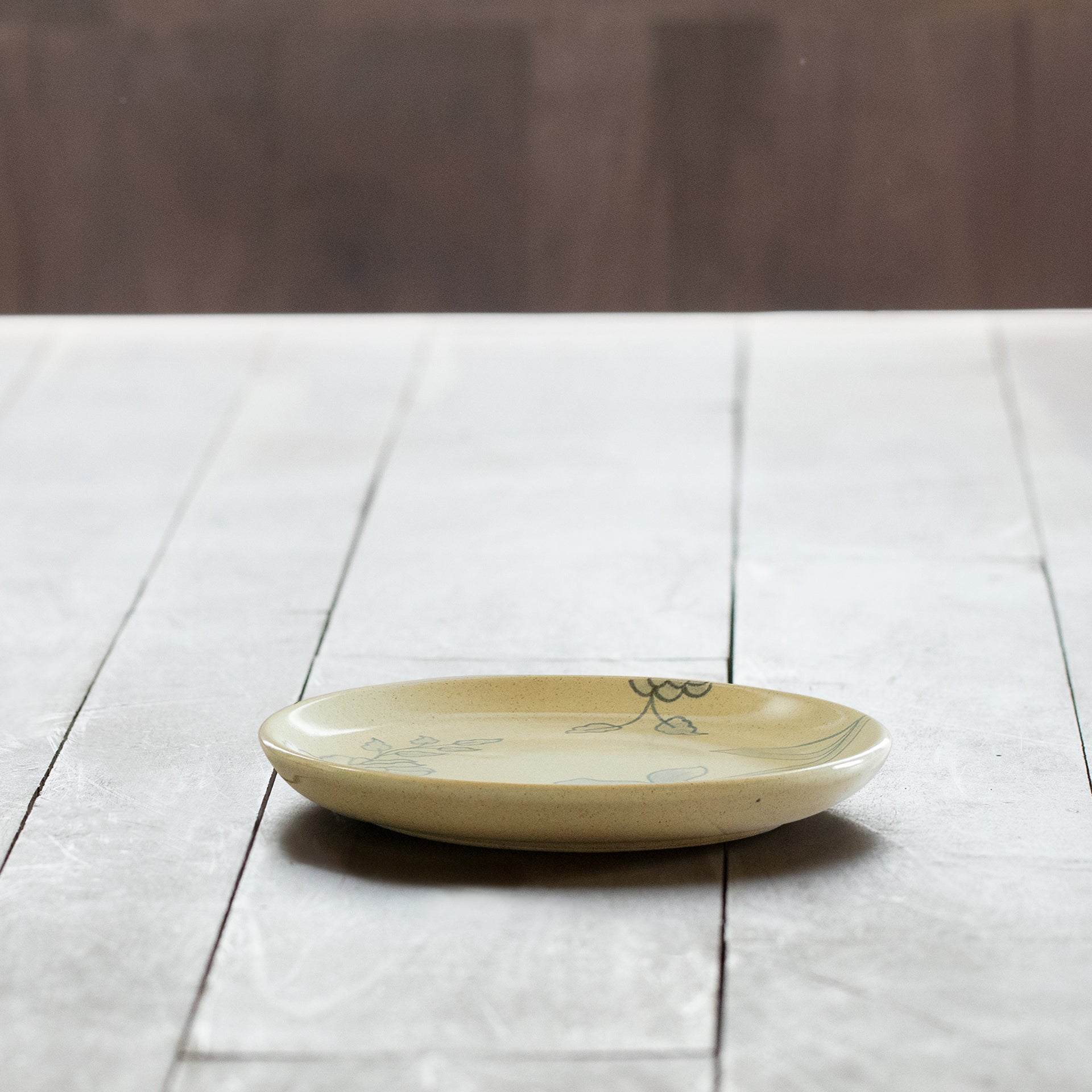 Side Plate - Blue Fern
