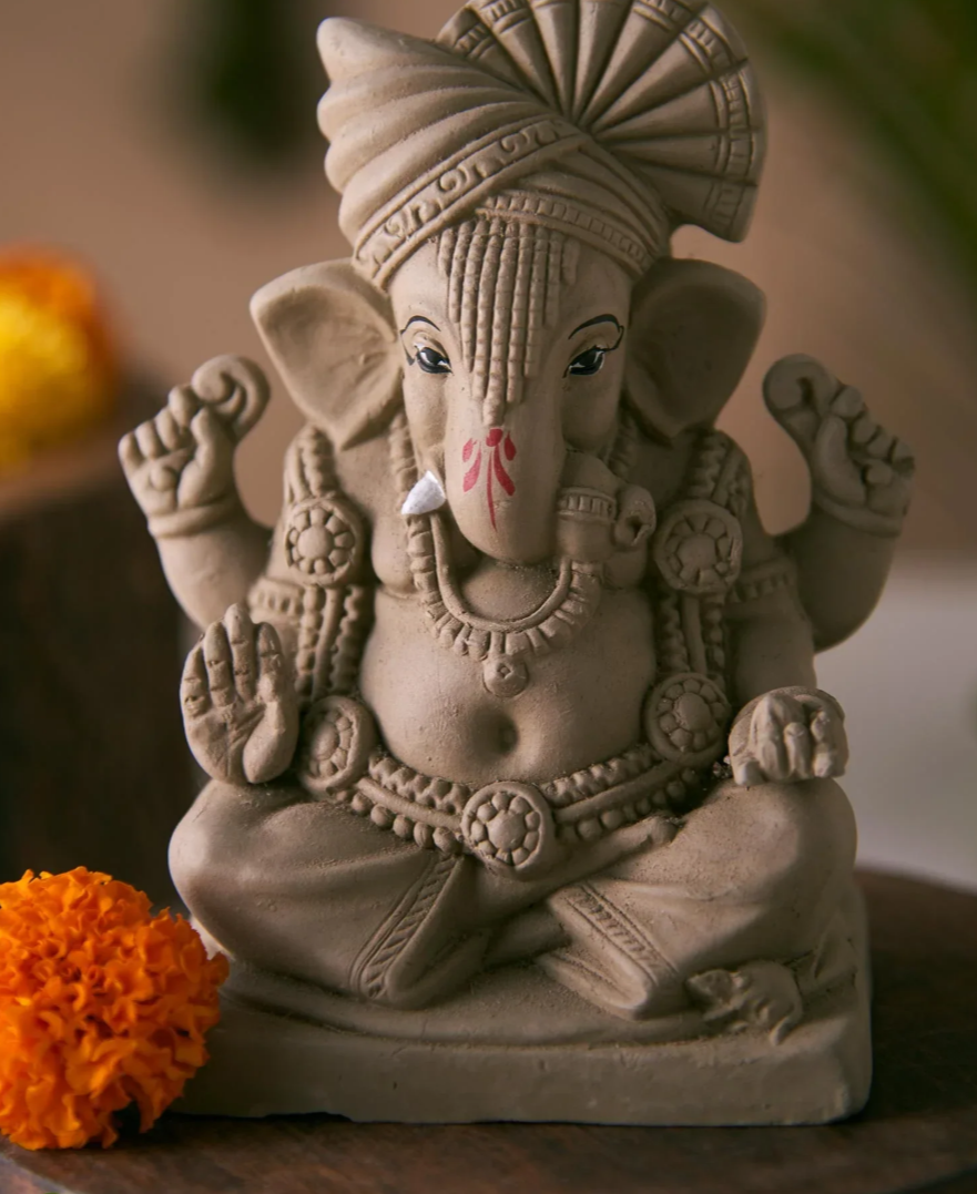Plantable Ganesha - Ekadanta - 5 inches