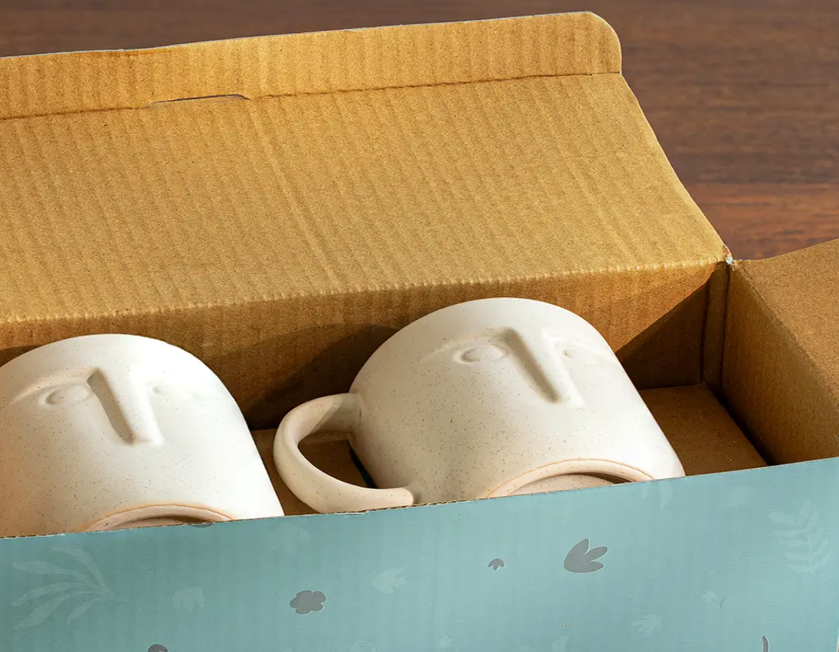 Coffee/Tea Cups - Mystic Faces (Set of 2)