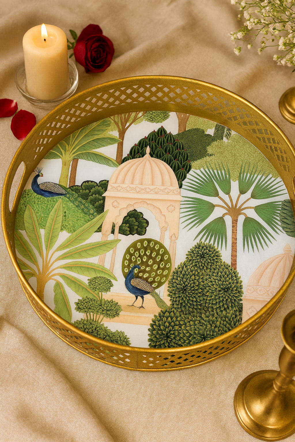 Metal Tray Large - Round