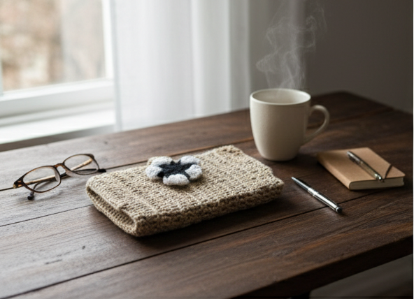 Crochet Book Cover