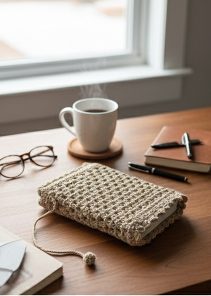 Crochet Book Cover