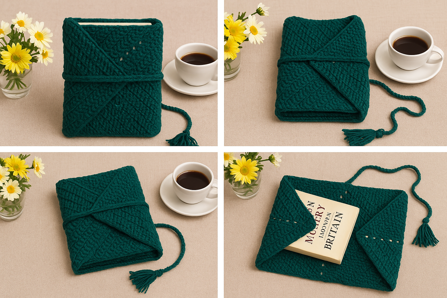 Crochet Book Cover