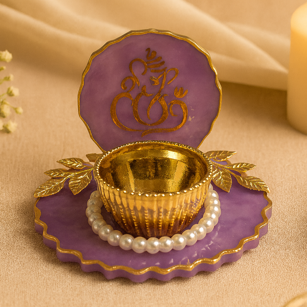 Diya / T-Light Holder / Coin Platter - Ganesha