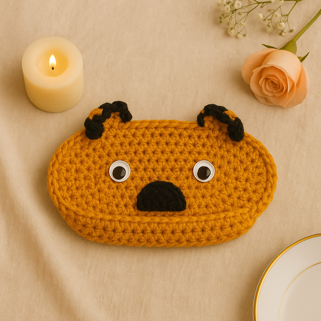 Crochet Bedside Holder (Specs, Jewellery, Medicine, Cup)