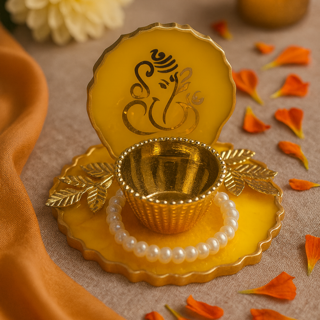 Diya / T-Light Holder / Coin Platter - Ganesha