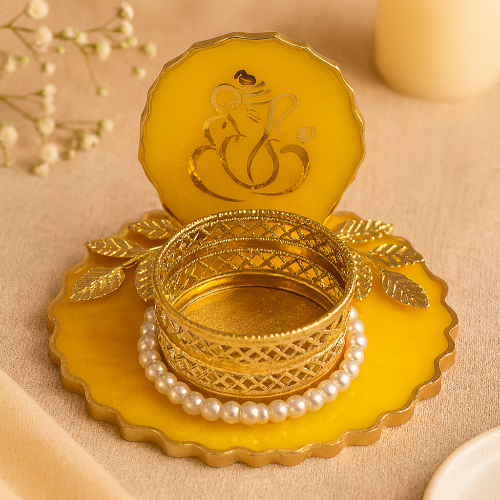 Diya / T-Light Holder / Coin Platter - Ganesha
