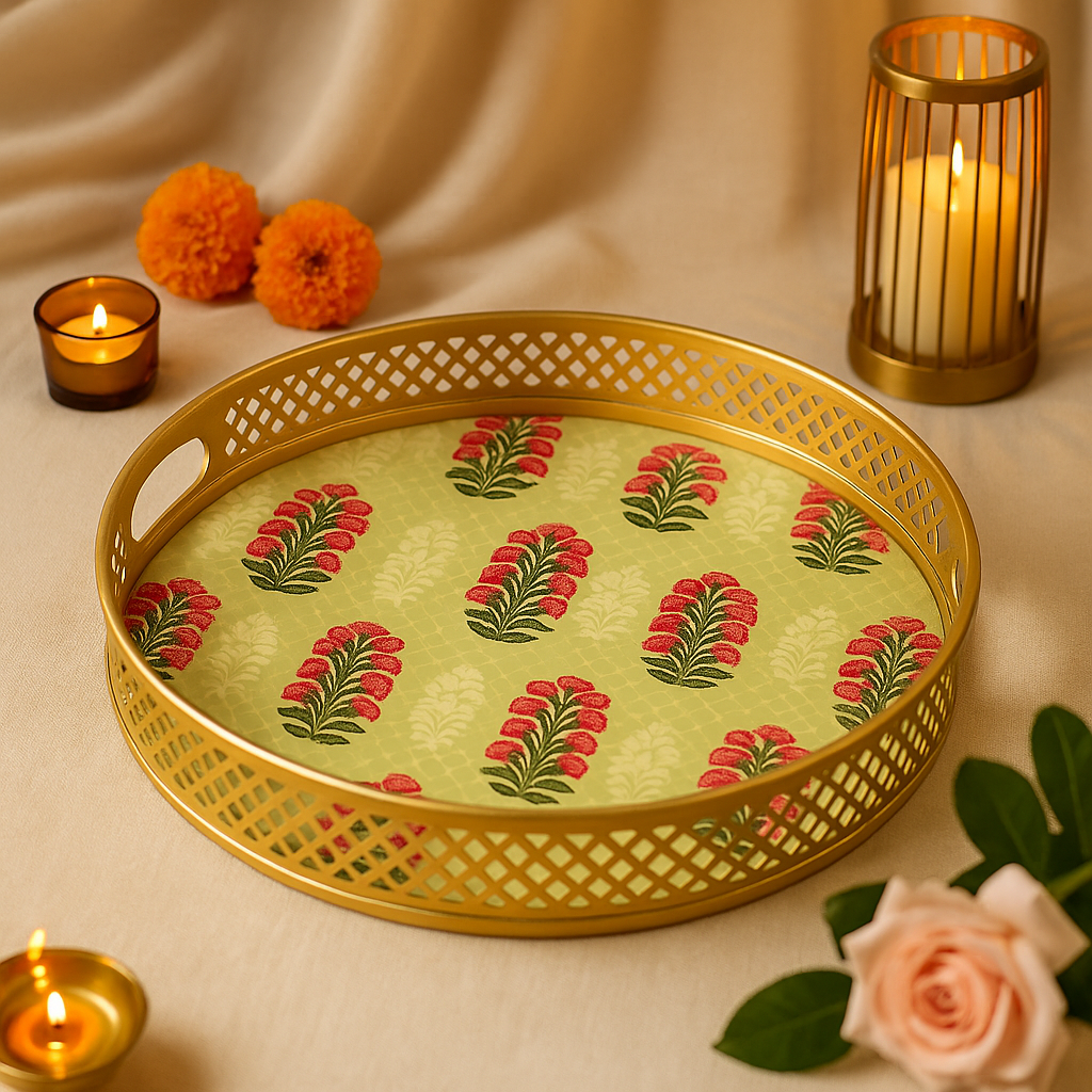 Metal Tray Large - Round