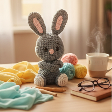 Crochet Friend - Curtain Tie Bunny