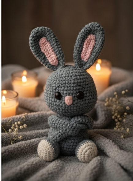 Crochet Friend - Curtain Tie Bunny