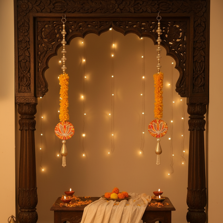 Leo Traditional Hanging (Yellow Lotus)