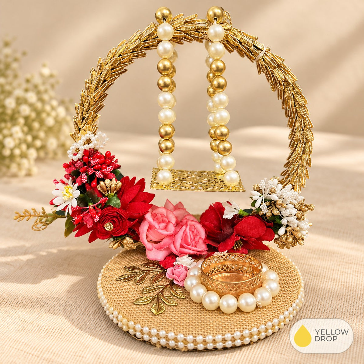 Ornate Golden Floral Swing Altar