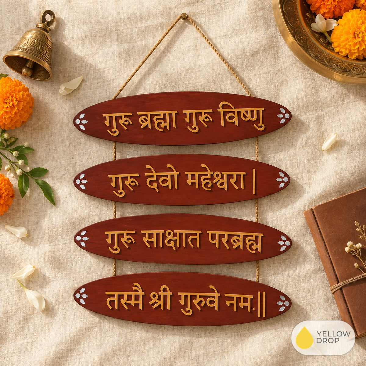 Devotional Guru Mantra Plaque Still Life