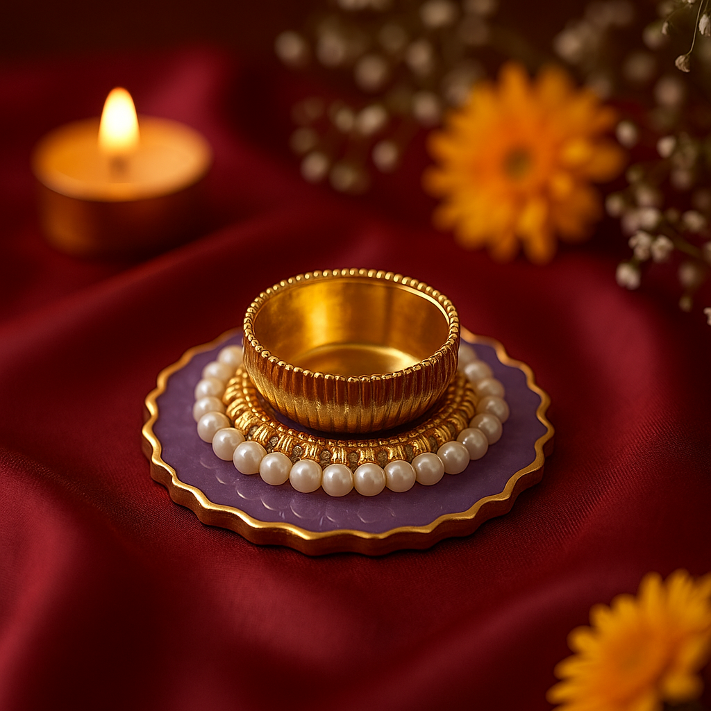 Diya / T-Light Holder / Coin Platter 4" - Mix color