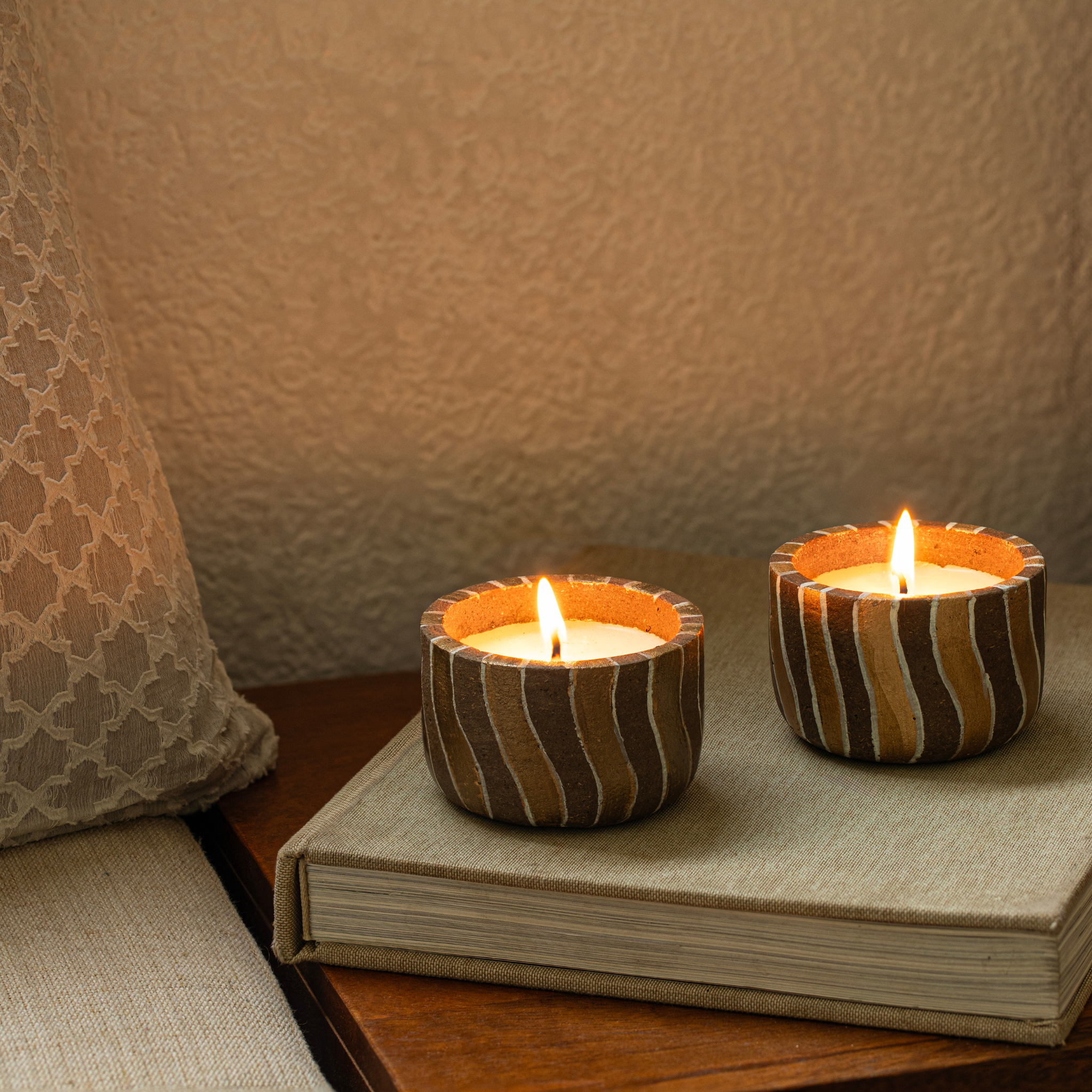 Candle - AuraGold Stripes