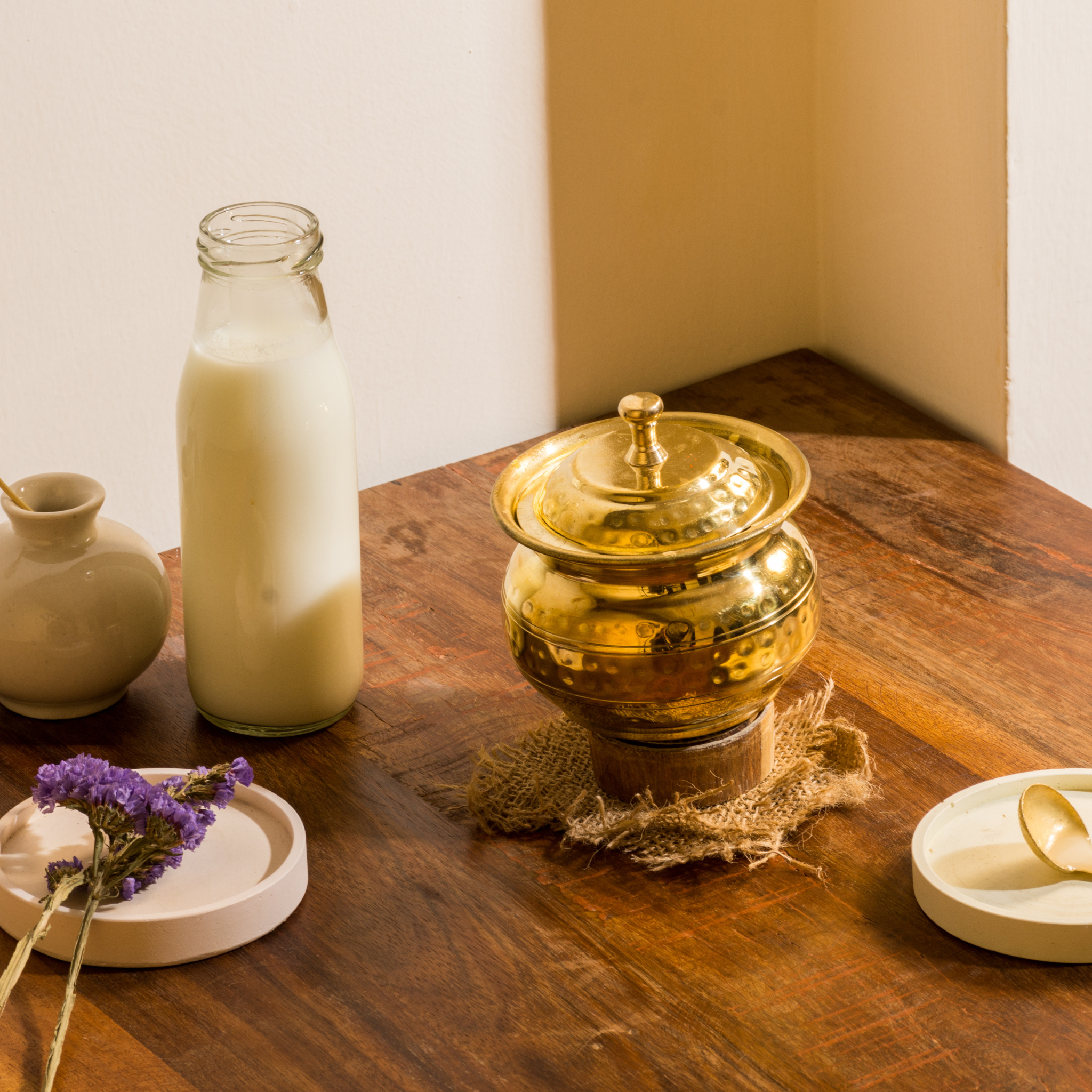 Brass Ghee Pot