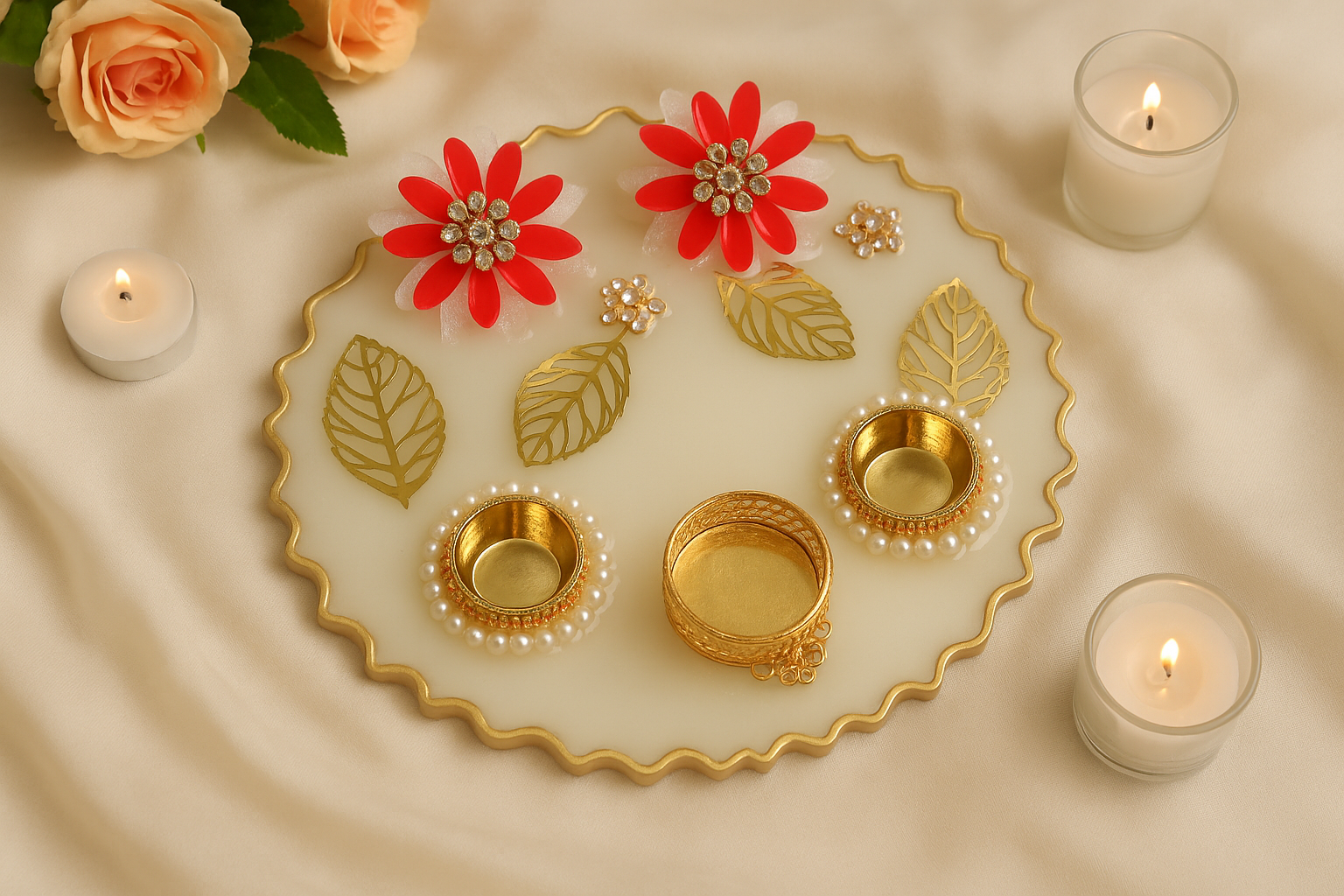 Thali 3D 8" - Red