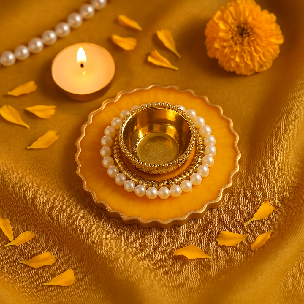Diya / T-Light Holder / Coin Platter 4" - Mix color