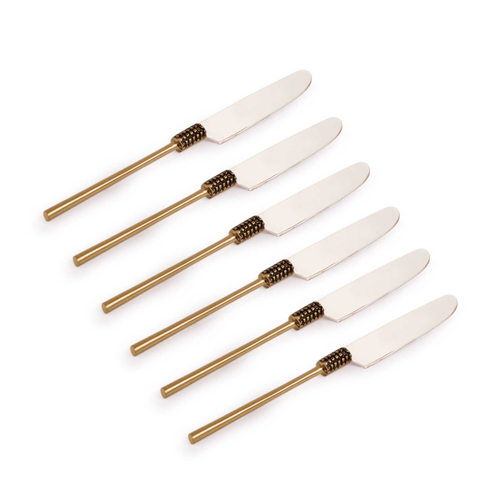 Table Knife - Hand-etched in Stainless Steel & Brass