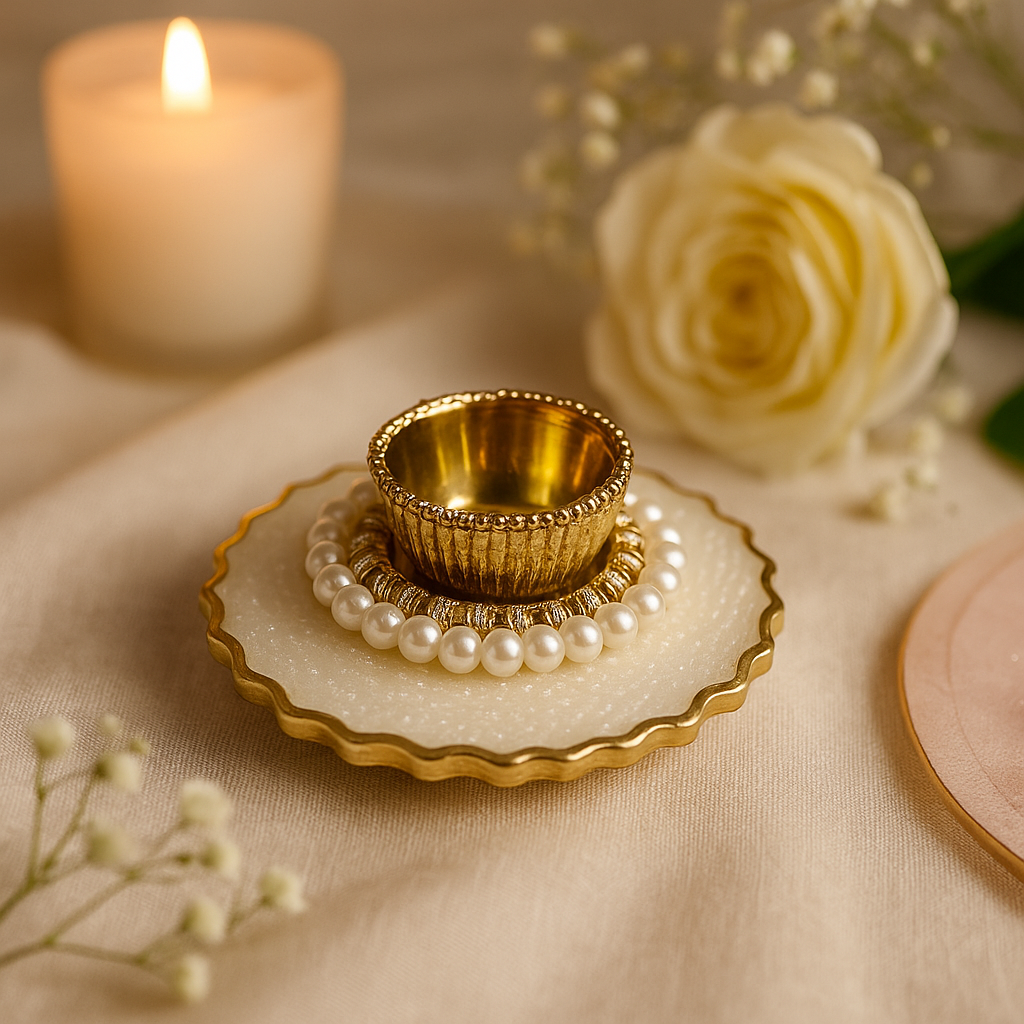 Diya / T-Light Holder / Coin Platter 4" - Mix color