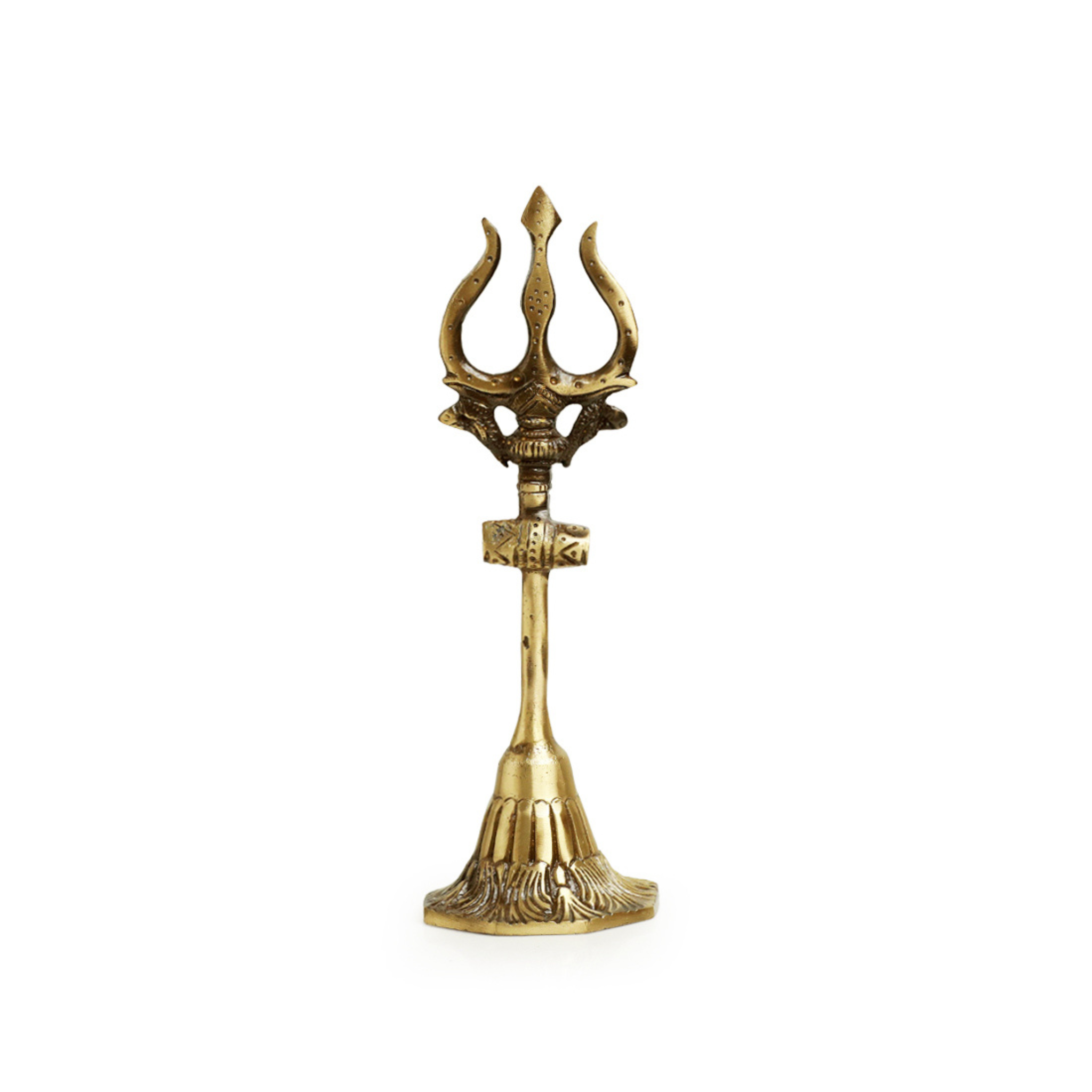 Trishul ((Hand-etched in Brass)
