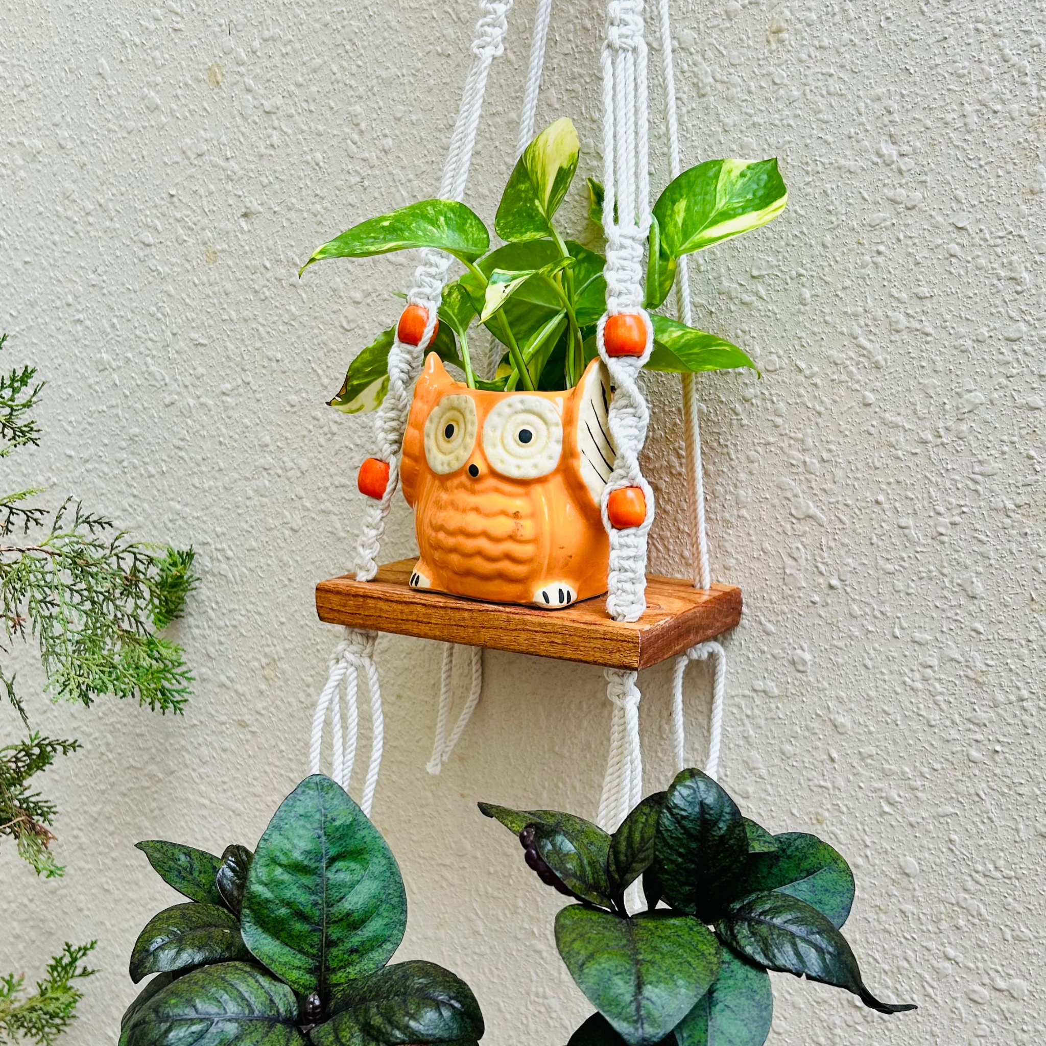 Braided mini shelf